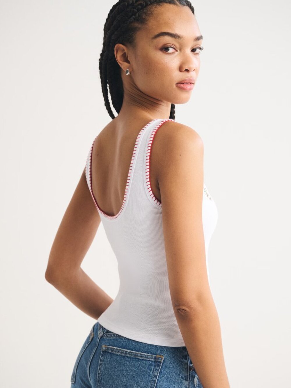 bra-free coastal graphic scoopneck tank - Picture 3 of 14